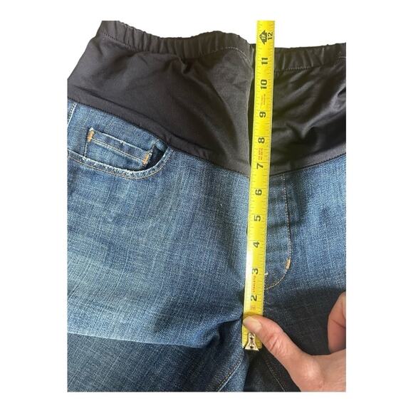 7 for all mankind maternity flare jeans low rise 31 X 34” - Picture 6 of 8